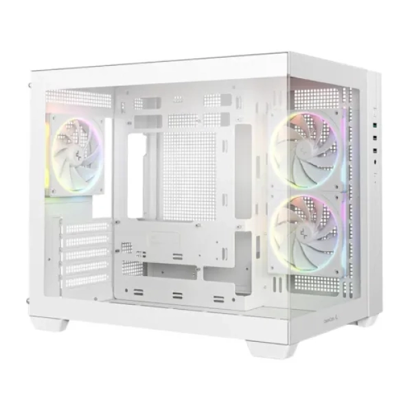 Deepcool CG330 3F WH Mid Tower mATX Gaming Case with 3 Fans
